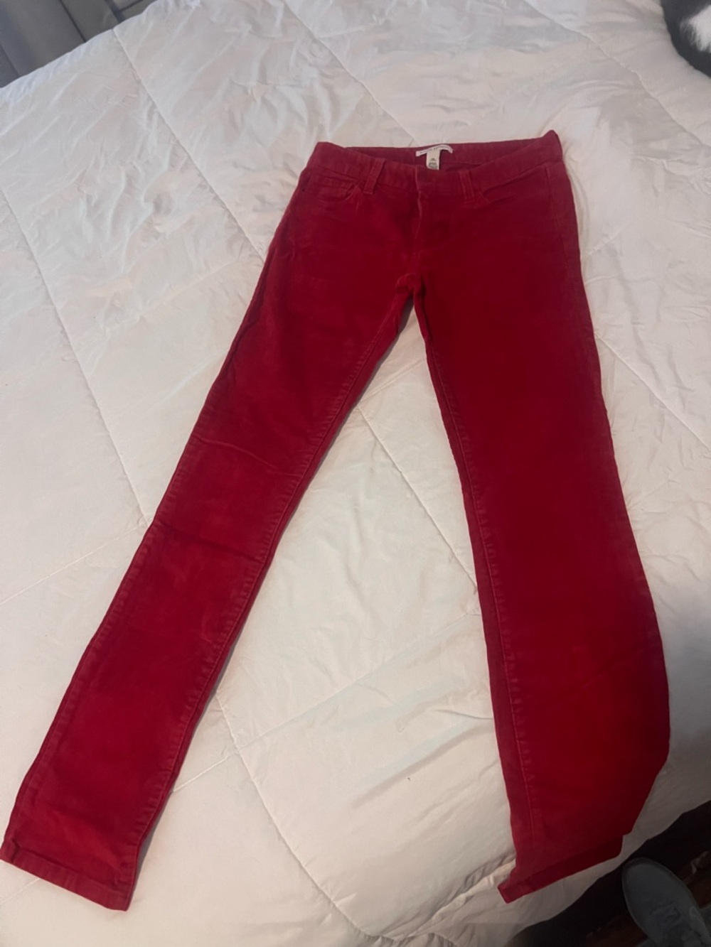 || BANANA REPUBLIC || RED CORDUROY STRETCH PANT ||